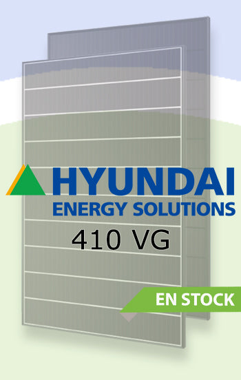 Cargue la imagen en el visor de la galería, Panel Solar Monocristalino Hyundai VG 410W PERC Shingled Black Frame
