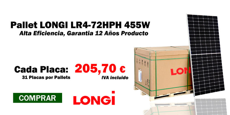 Cargue la imagen en el visor de la galería, Pallet Placas Solares Monocristalino  LONGI LR4-72HPH 455W (HIMO4 NEW)
